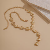 Molten Heart Drop Necklace