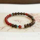 Harmony Wood & Stone Bracelet