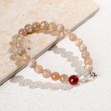 Moonstone & Clear Quartz Harmony Bracelet