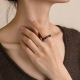 Agarwood & Cherry Blossom Resin Ring