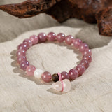 Blush Harmony Crystal Bracelet with Calabash Charm