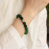 Green Strawberry Quartz Beaded Bracelet