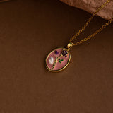 Blossom Enamel Pendant Necklace