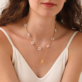 Daisy Bloom Pearl Necklace