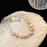 Elegant Pink Freshwater Pearl Bracelet