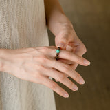 Agarwood Matrix Turquoise Focus Ring