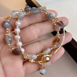 Elegant Pearl Charm Bracelet