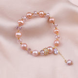 Blush Harmony Pearl & Crystal Bracelet