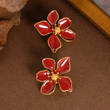 Scarlet Bloom Earrings