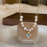 Moonlit Elegance Baroque Pearl Necklace