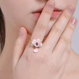 Romantic Pink Rose Ring