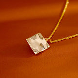 Golden Lotus Pendant Necklace