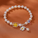 Sunlight Bloom Pearl Bracelet