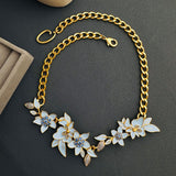 Floral Whisper Enamel Necklace