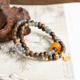 Agarwood & Smoky Amethyst Energy Bracelet