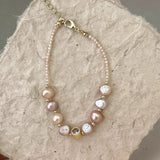 Elegant Pink Freshwater Pearl Bracelet
