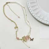 Rose Garden Pearl Necklace
