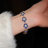 Blue Blossom Charm Bracelet