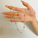 Daisy Bloom Pearl Necklace