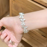 Silver Butterfly Vine Bracelet