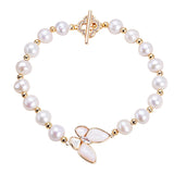 Pearl Butterfly Elegance Bracelet