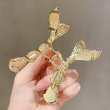 Mermaid Pearl Tail Hair Claw Clip