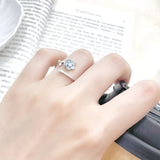 Blue Blossom Sterling Ring