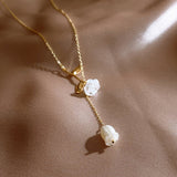 Ethereal Rose Pendant Necklace