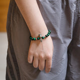 Green Tiger's Eye & Vajra Crystal Bracelet