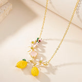 Lemon Blossom Charm Necklace