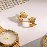 Golden Blossom Ear Cuffs