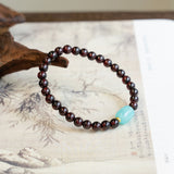 Garnet & Amazonite Crystal Bracelet