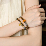 Agarwood & Smoky Amethyst Energy Bracelet