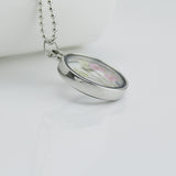 Pressed Flower Glass Locket Necklace
