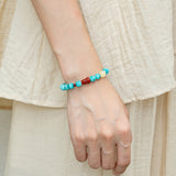 Zebra Amazonite & Jadeite Gourd Bracelet