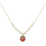 Peach Blossom Pearl Necklace