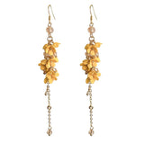 Golden Bloom Drop Earrings