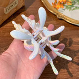 Iridescent Seashell Hair Claw Clip