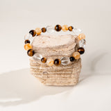Golden Clarity Crystal Bracelet