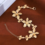 Golden Blossom Flower Bracelet