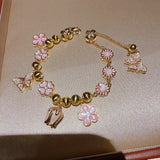 Blossom Butterfly Charm Bracelet