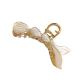 Mermaid Pearl Tail Hair Claw Clip