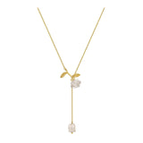 Ethereal Rose Pendant Necklace