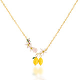 Lemon Blossom Charm Necklace