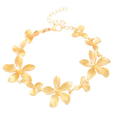 Golden Blossom Flower Bracelet