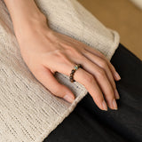 Qi Nan Agarwood & Jade Harmony Ring