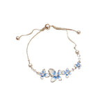 Blue Blossom Pearl Bracelet