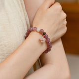 Blush Harmony Crystal Bracelet with Calabash Charm