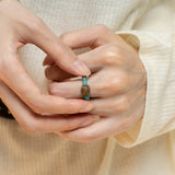 Amazonite & Agarwood Ring