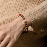 Harmony Wood & Stone Bracelet